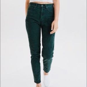 Green “Mom Jeans” in TALL American Eagle
